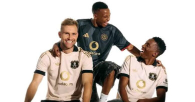 According to adidas, the new home jersey was inspired by granite, symbolising strength, resilience and endurance — qualities they believe define Orlando Pirates.