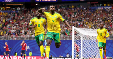 Teboho Mokoena ultimately made history by scoring a crucial penalty that saved Bafana from defeat, forcing the match to end in a 1-1 draw.