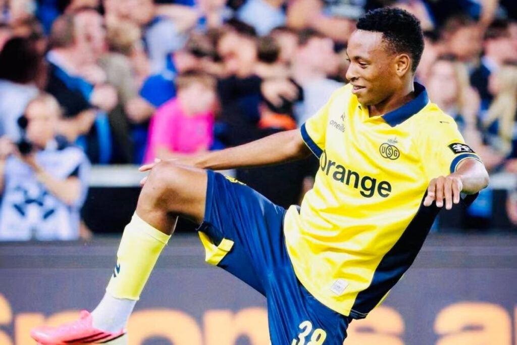 Relebohile Mofokeng started the match on the bench when Union Saint-Gilloise faced the Belgian champions, Club Brugge.