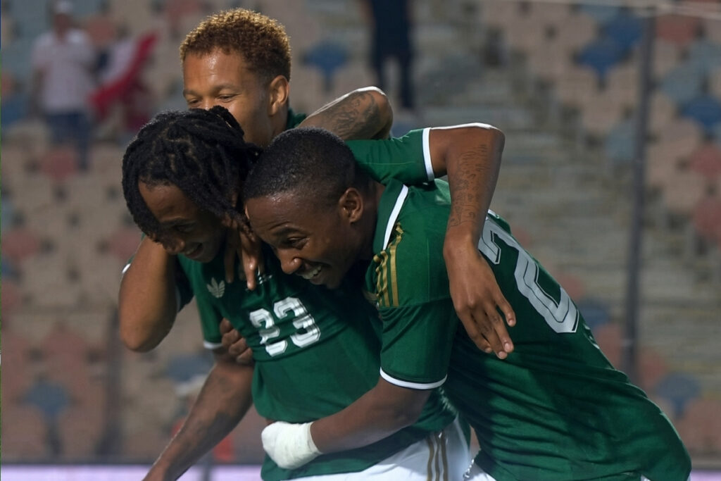 Bafana Bafana grabbed a crucial goal in the 51st minute when Dithejane put Mosimane's side 1-0 ahead.